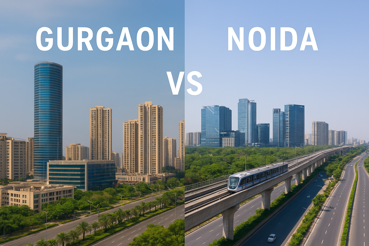 Gurgaon vs Noida: Which City Offers Better Real Estate Investment in 2025?